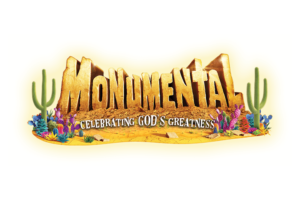 Monumental image logo with desert theme